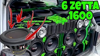 6 ZETTA 1600W RMS 12  DESTRUINDO O GOLF [upl. by Carder]