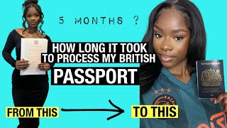 HOW LONG IT TAKES TO PROCESS A BRITISH PASSPORT  ONLINE APPLICATION WHOLE TIMELINE 🇬🇧 [upl. by Rora]