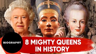 8 Mighty Queens in History  Biography [upl. by Zertnom]