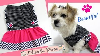 CÓMO HACER ESTE LINDO VESTIDO PARA TU PERRITADIY [upl. by Eimmak]