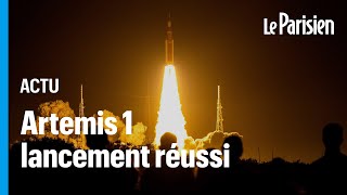 Mission lunaire Artemis I  revivez le premier décollage réussi de la fusée SLS [upl. by Adleremse]