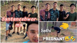 Santaneshwor ma sathi Lai Testo vayo🥺🥱 Santaneshwor cycling trip shantaneshwor crmvlog [upl. by Elsy]