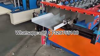 Portable metal snap lock standing seam roofing sheet roll forming machine [upl. by Eenoj305]