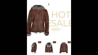 Shearling jacket women Brown fashion sportsequipment  Flat 10 OFF [upl. by Zullo]