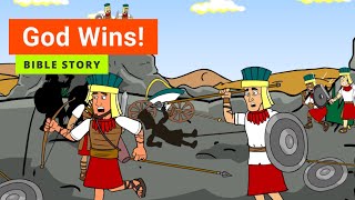 Bible story quotGod Winsquot  Primary Year B Quarter 1 Episode 6  Gracelink [upl. by Marv]