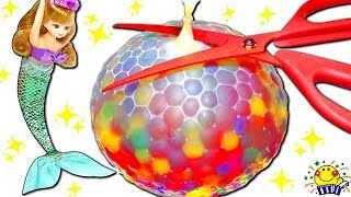 【ぷよぷよボール風船⁉︎】スクイーズが割れるとリカちゃん人魚姫プリンセスお姫様になる❤︎ [upl. by Thorlie]