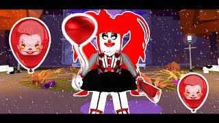 THE KILLER CLOWN IS STALKING MY DAUGHTER ROYALE HIGH  Royale High Short Halloween Movie [upl. by Acenom]