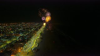 Fuegos artificiales en Monte Hermoso 2024 año nuevo [upl. by Nedda]