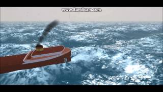 The sinking of the Edmund Fitzgerald in vehicle simulator [upl. by Gisser]