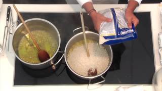 Risotto con zucca Montasio e crumble di amaretti  Corte del Gusto 2014 [upl. by Arnon302]