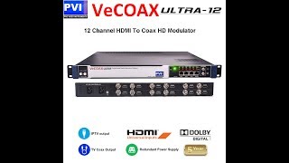 12 channel sdi hdmi modulator with coax and iptv simultaneous output vecoax ultra 12 provideoinstrum [upl. by Nimajeb240]