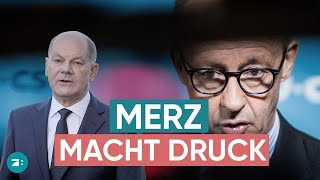 Merz nennt Scholz quotverantwortungslosquot und spricht über Lindners Zukunft [upl. by Aseela865]