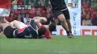 Hare Makiri big tackle on Stephen Jones [upl. by Brandon]