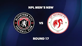 NPL Men’s NSW Round 17 Blacktown City FC v St George FC [upl. by Siryt]