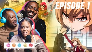 Toradora EP1 Reaction  quotTiger and Dragonquot WHAT IS HER PROBLEM 1x01 [upl. by Ardra119]