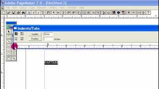 HOW TO USE TABS amp INDENTS IN ADOBE PAGE MAKER HINDI [upl. by Ainehs840]