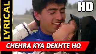 Chehra Kya Dekhte Ho with Lyrics  Kumar Sanu Asha Bhosle  Salaami 1994 Songs  Ayub Khan [upl. by Anilegnave72]