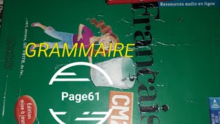 grammaire ladjectif qualificatif attribut page 61 coquelicot CM2 [upl. by Munford]