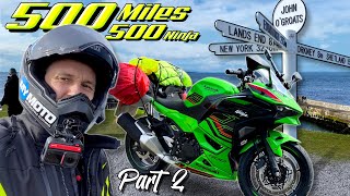 Ultimate road test  New Kawasaki Ninja 500 vs the NC500  Inverness to John OGroats  Part 2 [upl. by Tereb]