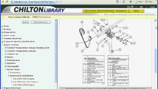 Using Chilton Library from Gale  Navigating Repair Manuals [upl. by Oiredised]