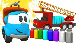 Compilation avec Léo le camion curieux pour apprendre les couleurs [upl. by Notnats]