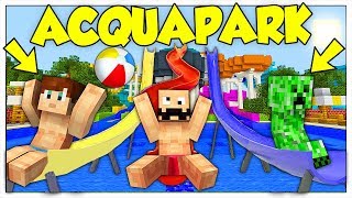 SFIDA NELL ACQUAPARK PIÙ PERICOLOSO DI MINECRAFT ITA [upl. by Haroppizt]