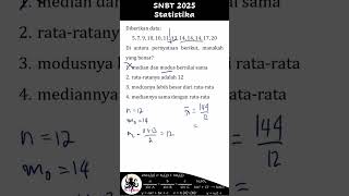 SNBT 2025  Statistika snbt2025 tpsutbk pengetahuankuantitatif [upl. by Cooe]