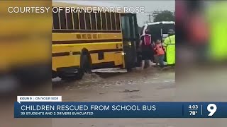 Deputies rescue 39 students drivers after bus gets stuck [upl. by Sidonnie]