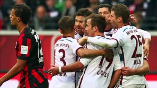 Eintracht Frankfurt 04 Bayern Munich Müllers Hattrick Pushes Frankfurt Aside [upl. by Nagle]