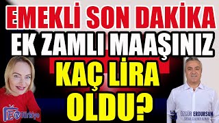 Emekli Son Dakika Ek Zamlı Maaşınız Kaç Lira Oldu [upl. by Kynan]