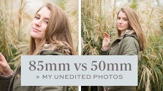 85mm vs 50mm Canon — here are my UNEDITED PHOTOS [upl. by Eiramllij]