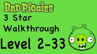 Bad Piggies 233 3 Star Walkthrough Rise and Swine Level 233  WikiGameGuides [upl. by Aicela]