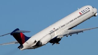 STEEP N POWERFUL Delta MD80 Departure [upl. by Helman]