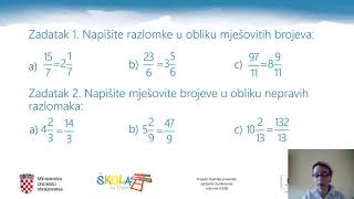 Matematika 6 r Racionalni brojevi  uvod [upl. by Groome478]