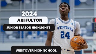 2024 Ari Fulton Junior Season Highlights Westover High School [upl. by Yacano358]