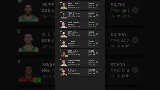 NBA DFS Draftkings 031224 Main Slate Lineup 1 🔥 draftkings nba dfs [upl. by Inttirb]