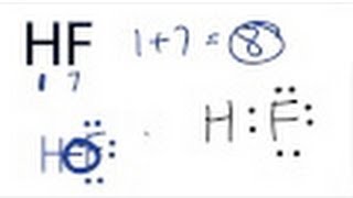 HF Lewis Structure  How to Draw the Dot Structure for HF [upl. by Lluj]