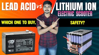 Lead Acid vs Lithium ion Battery Electric Scooter  EV Bro [upl. by Leicam893]