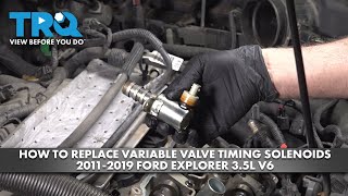 How to Replace Variable Valve Timing Solenoids 20112019 Ford Explorer 35L V6 [upl. by Ribal262]