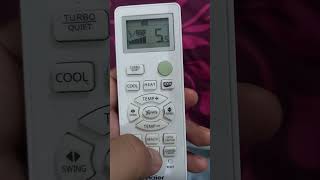 Haier dc inverter remote functions  Haier dc inverter remote  Haier dc inverter eco functions [upl. by Roselba]