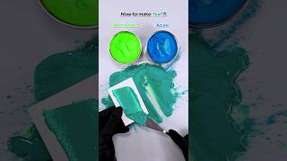 How to make Teal Satisfying Color mixing🎨 colormixing satisfying asmr [upl. by Peddada]