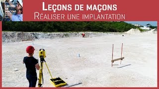 Les bons gestes en maçonnerie  Réaliser une implantation [upl. by Wing]