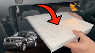 How To Replace Cabin Air Filter On A 20112020 Jeep Grand Cherokee [upl. by Odraode585]