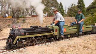 Firing up and running the Canadian National 6060 482 live steam locomotive [upl. by Lacy281]