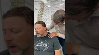 Chiropractor Drains Lymph Nodes in Neck shorts chiropractic chiropractor chiropracticadjustments [upl. by Cynthla]