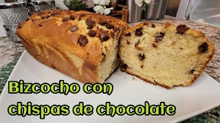 Delicioso BIZCOCHO con chispas de CHOCOLATE 🍫 [upl. by Rosie]