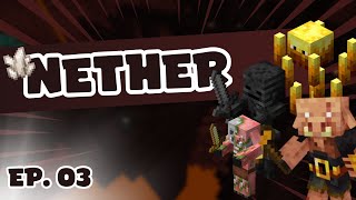 SURPRESAS NO NETHER  Minecraft Survival 03 [upl. by Barncard471]