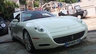 RARE Ferrari 612 Scaglietti OnetoOne in Monaco Startup and Driving Scenes 1080p Full HD [upl. by Olive268]