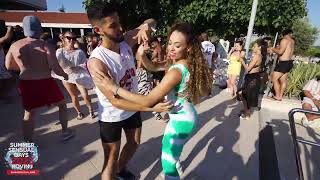 Racym amp Jessica  Bachata social dancing  Summer Sensual Days 2023 Rovinj [upl. by Ateuqal]