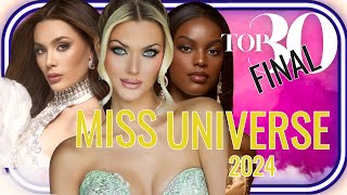 NEW RELEASE Miss Universe 2024 Top 30 Final Leaderboard [upl. by Concoff]